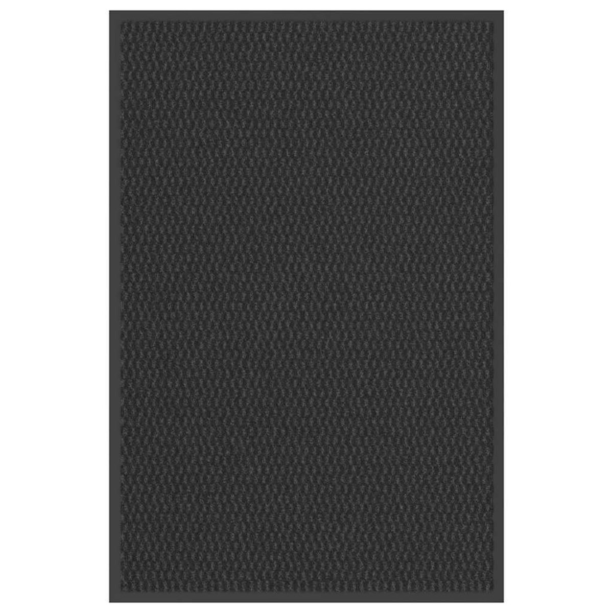 VIDAXL Paillasson noir 60x90 cm