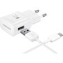 Voir la diapositive 1 : Samsung Chargeur secteur 2A 15W + Cable USB C - Blanc