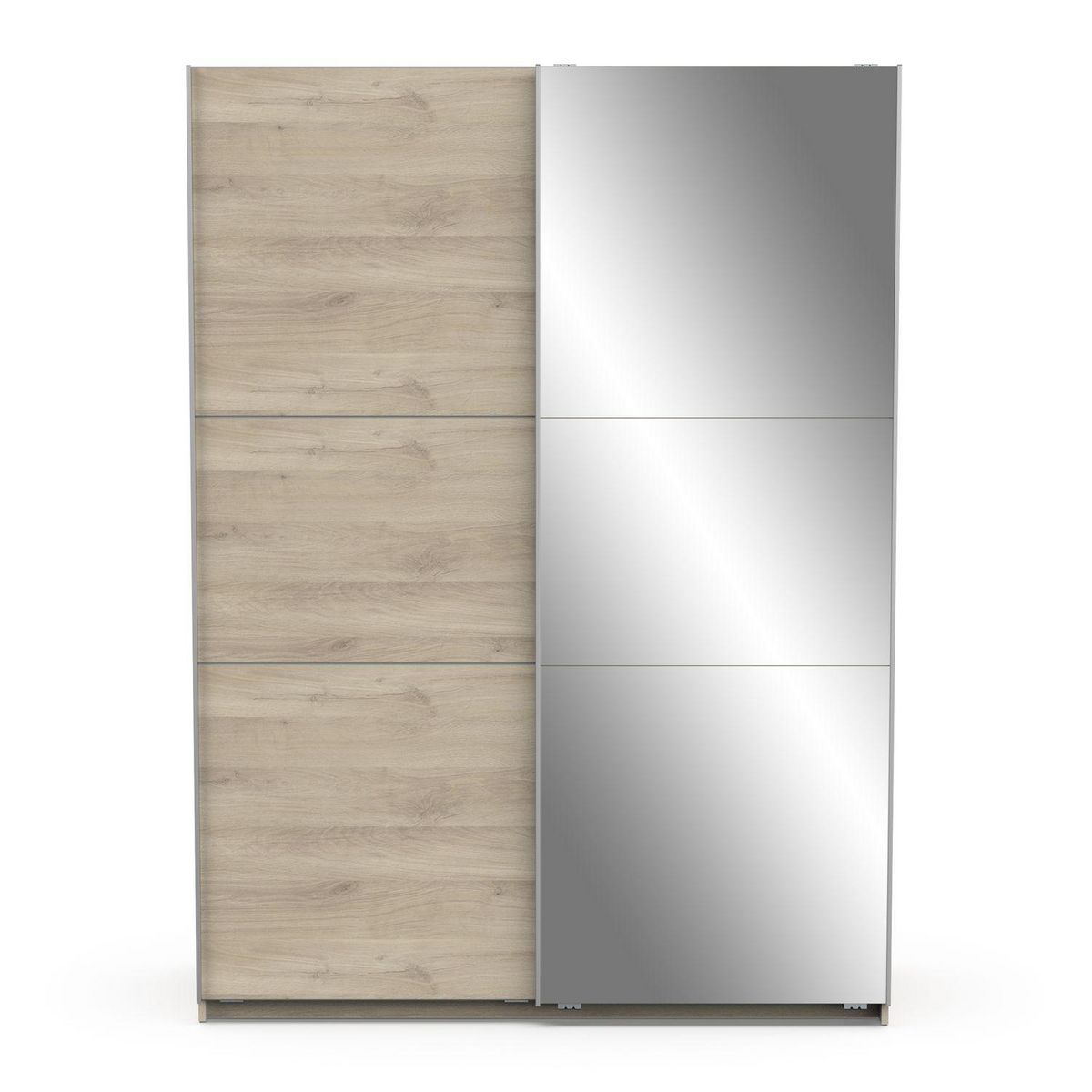 Armoire 2 portes coulissantes 1 miroir L150cm THIBAULT