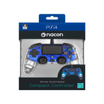 NACON Manette filaire Nacon lumineuse bleue PS4