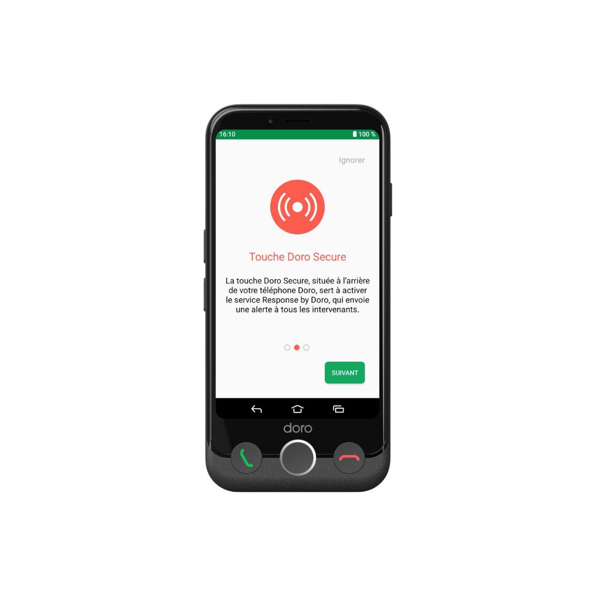 Voir la diapositive 4 : Doro Téléphonie mobile Aurora A10 4G + Etui + Protège écran