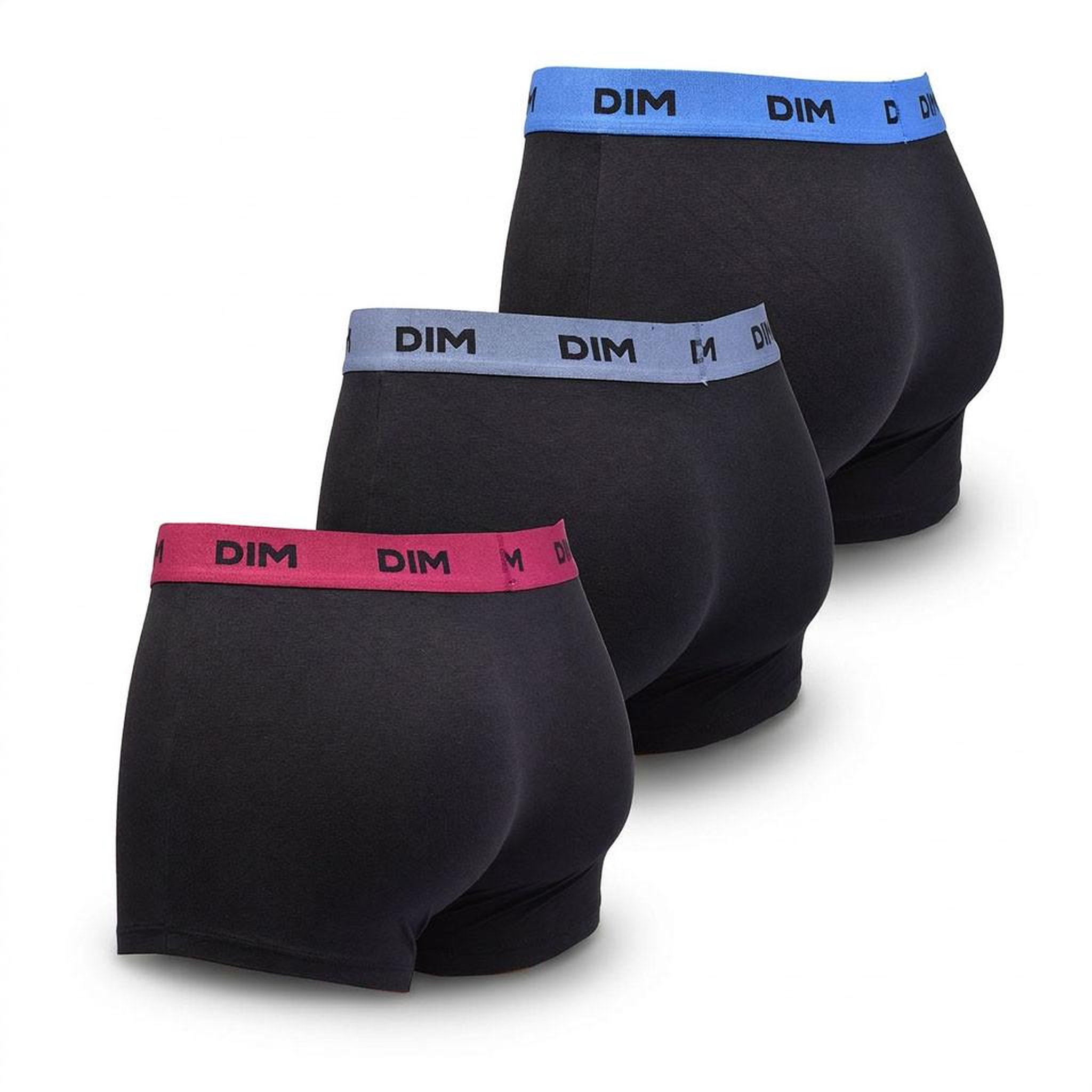 Voir la diapositive 3 : DIM Lot de 3 boxers DIM en coton stretch