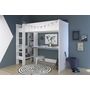 Voir la diapositive 1 : Lit mezzanine avec rangement 90x200cm OZY