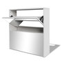 Voir la diapositive 2 : VIDAXL Meuble a chaussures 2 etages avec miroir 63x17x67 cm Blanc