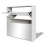 Voir la diapositive 2 : VIDAXL Meuble a chaussures 2 etages avec miroir 63x17x67 cm Blanc
