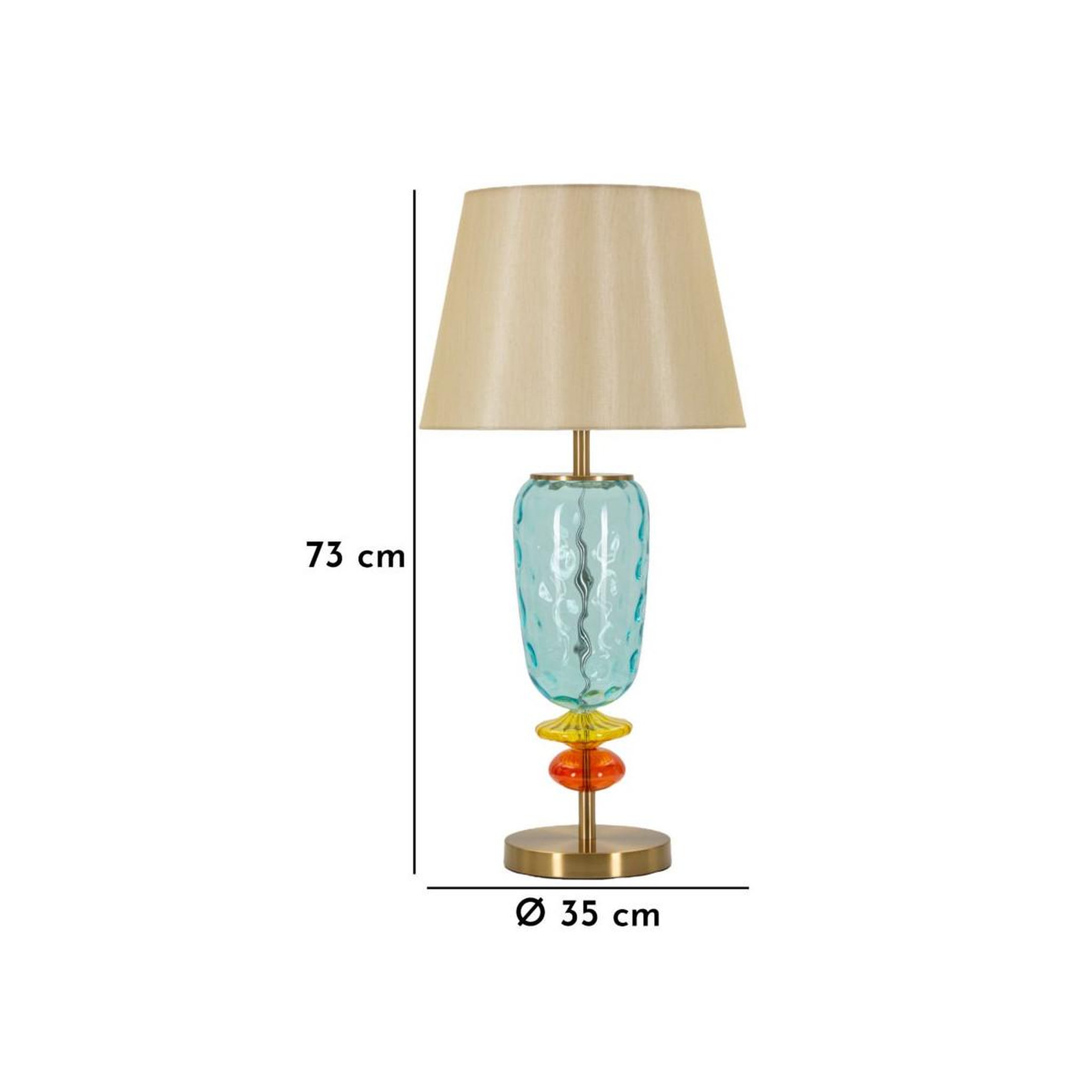 Voir la diapositive 6 : Paris Prix Lampe à poser design  colorful  73cm multicolore