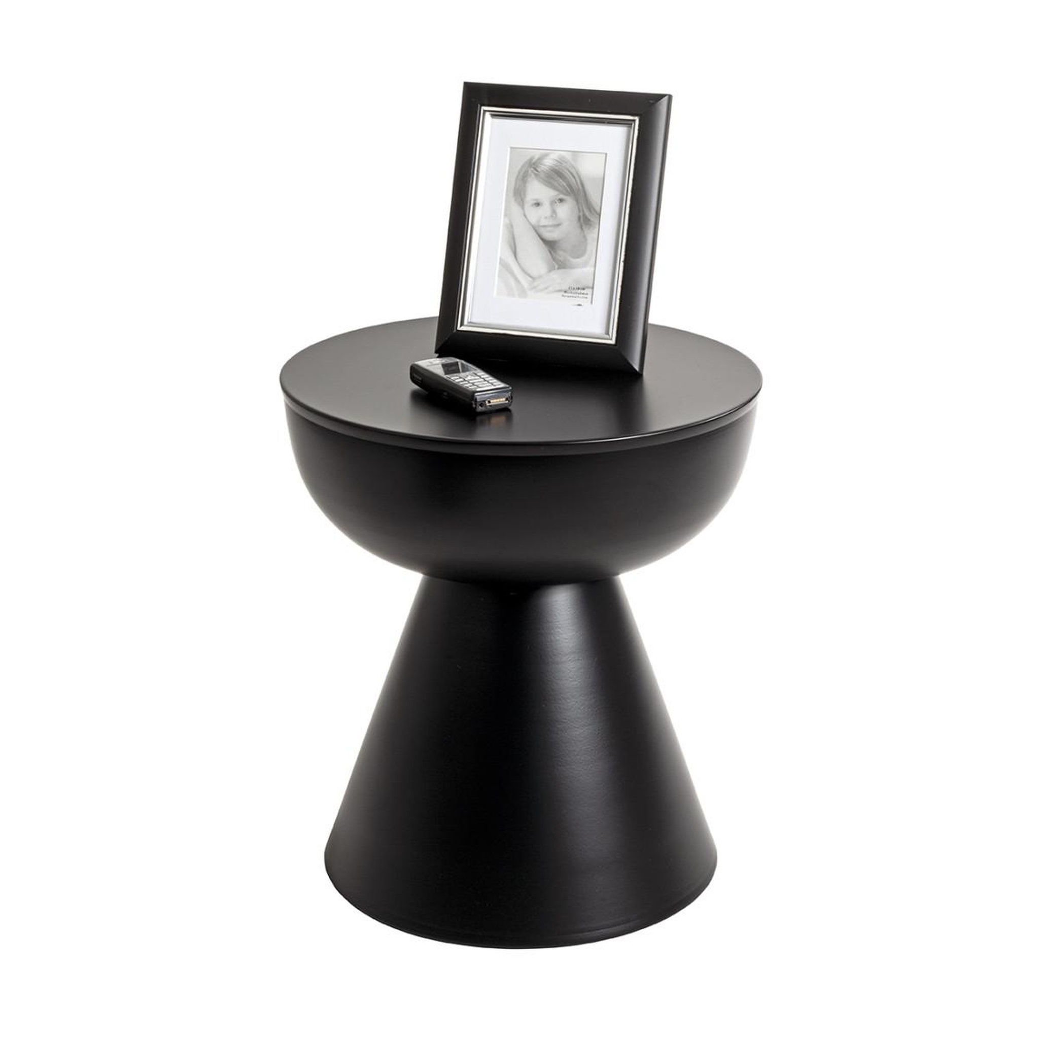 Voir la diapositive 2 : Paris Prix Table d'appoint en métal  merlin  45cm noir