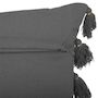 Voir la diapositive 3 : ATMOSPHERA Coussin Déco à Pompons  Gypsy  50x50cm Gris