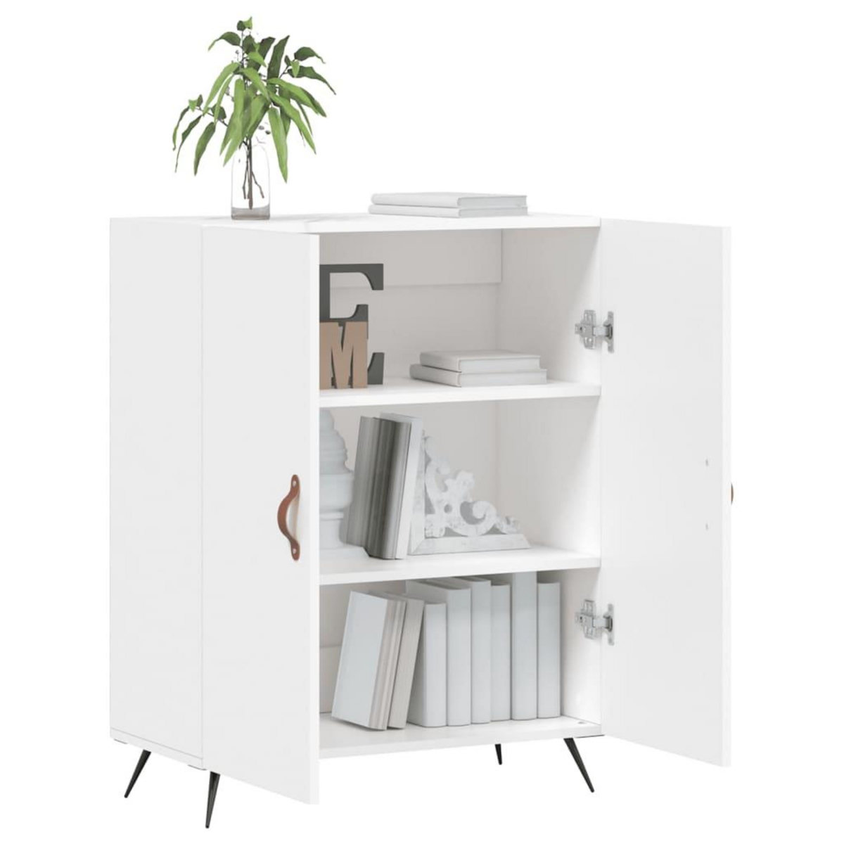 VIDAXL Buffet blanc 69,5x34x90 cm bois d'ingenierie