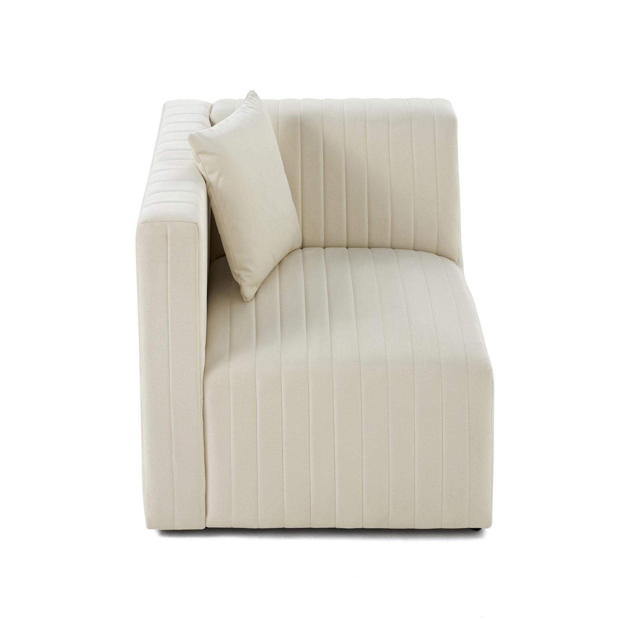Voir la diapositive 6 : LISA DESIGN Nova - module d'assise gauche - en velours