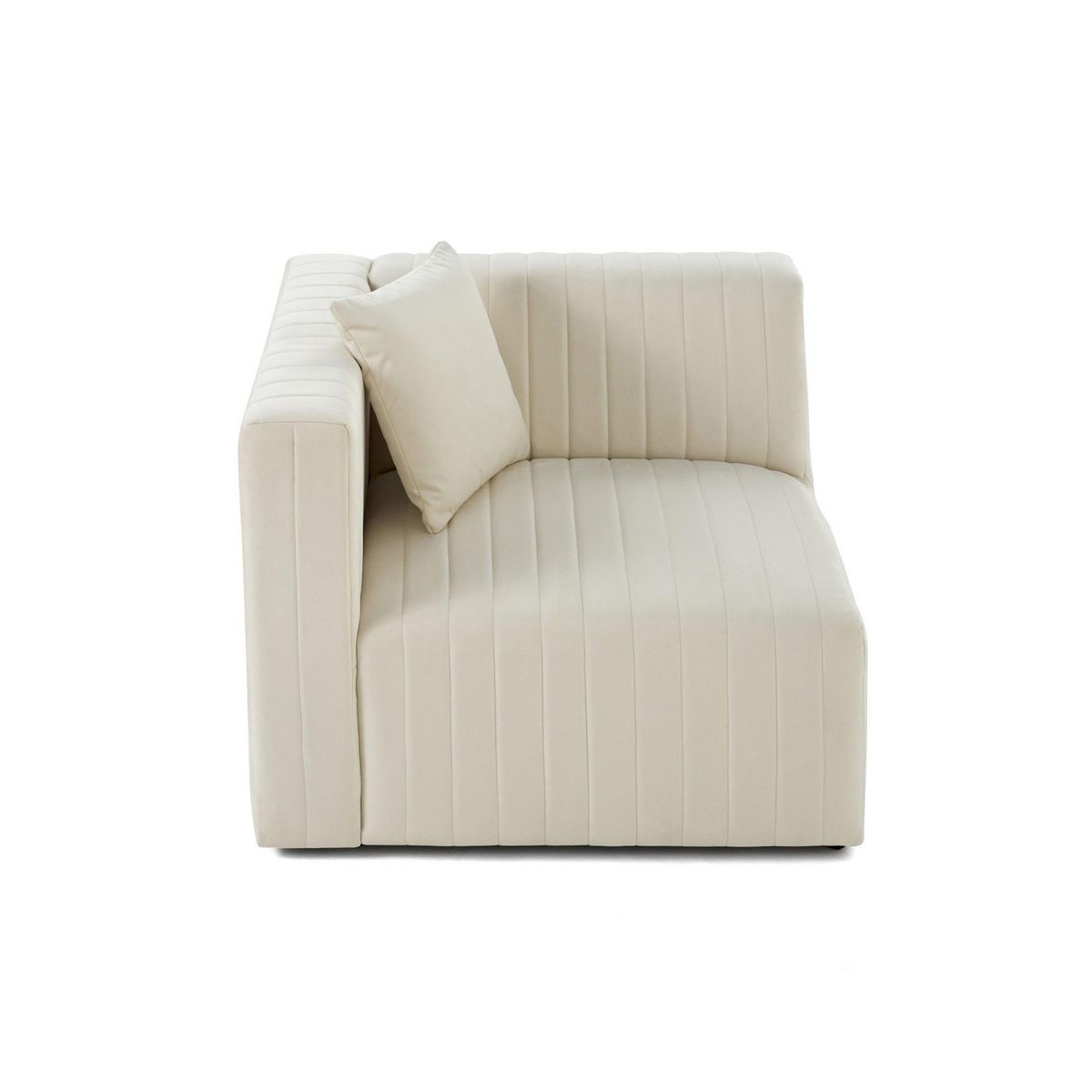 LISA DESIGN Nova - module d'assise gauche - en velours