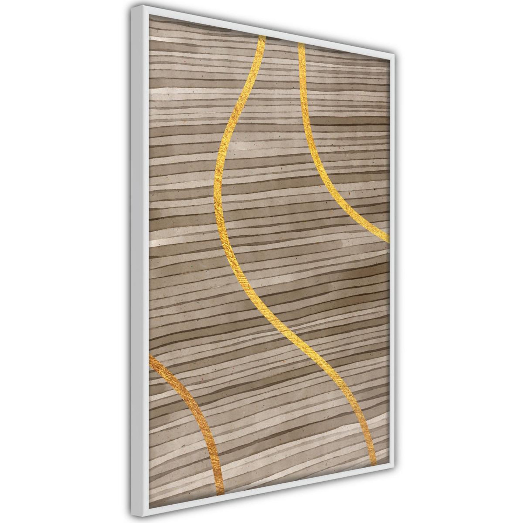 Paris Prix Affiche murale encadrée  golden stripes