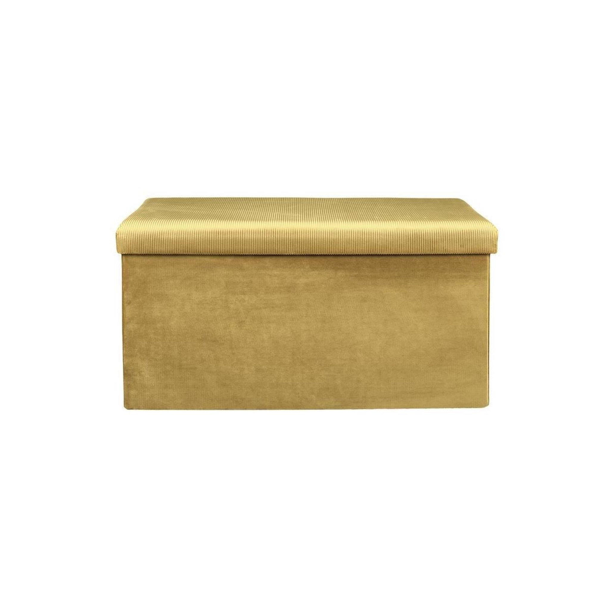 The Home Deco Factory Banc & coffre de rangement  giulia  77cm jaune