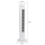 Voir la diapositive 2 : OCEANIC Ventilateur colonne OCEANIC - 45W -  3 vitesses - Oscillant - Minuterie - Blanc