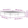 Voir la diapositive 6 : VIDAXL Cadre de lit sans matelas noir 140x190 cm
