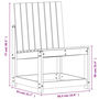 Voir la diapositive 6 : VIDAXL Chaise de jardin 50,5x55x77 cm bois massif de douglas