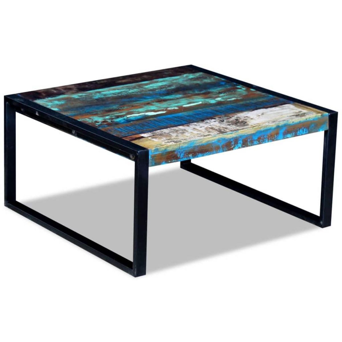 VIDAXL Table basse Bois de recuperation massif 80x80x40 cm