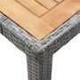Voir la diapositive 5 : VIDAXL Ensemble a manger d'exterieur 7pcs coussins Resine tressee Gris