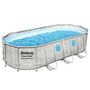 Voir la diapositive 3 : BESTWAY Bestway Ensemble de piscine Power Steel Swim Vista 549x274x122 cm