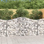 Voir la diapositive 1 : VIDAXL Paniers a gabions arques 3 pcs 200x50x100/120 cm fer galvanise