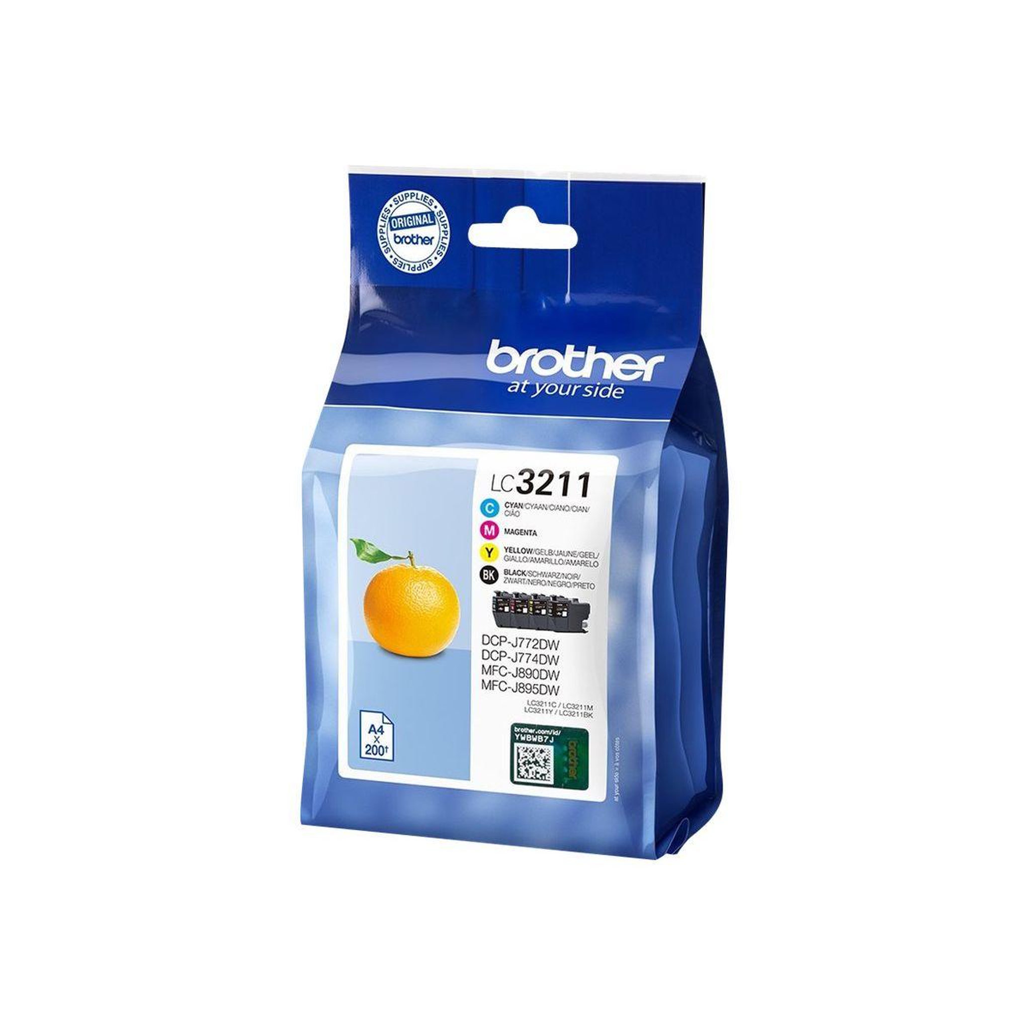 Voir la diapositive 1 : Brother Cartouche d'encre pack multipack 4 originales lc3211 (noir + 3 couleurs) - lc3211val