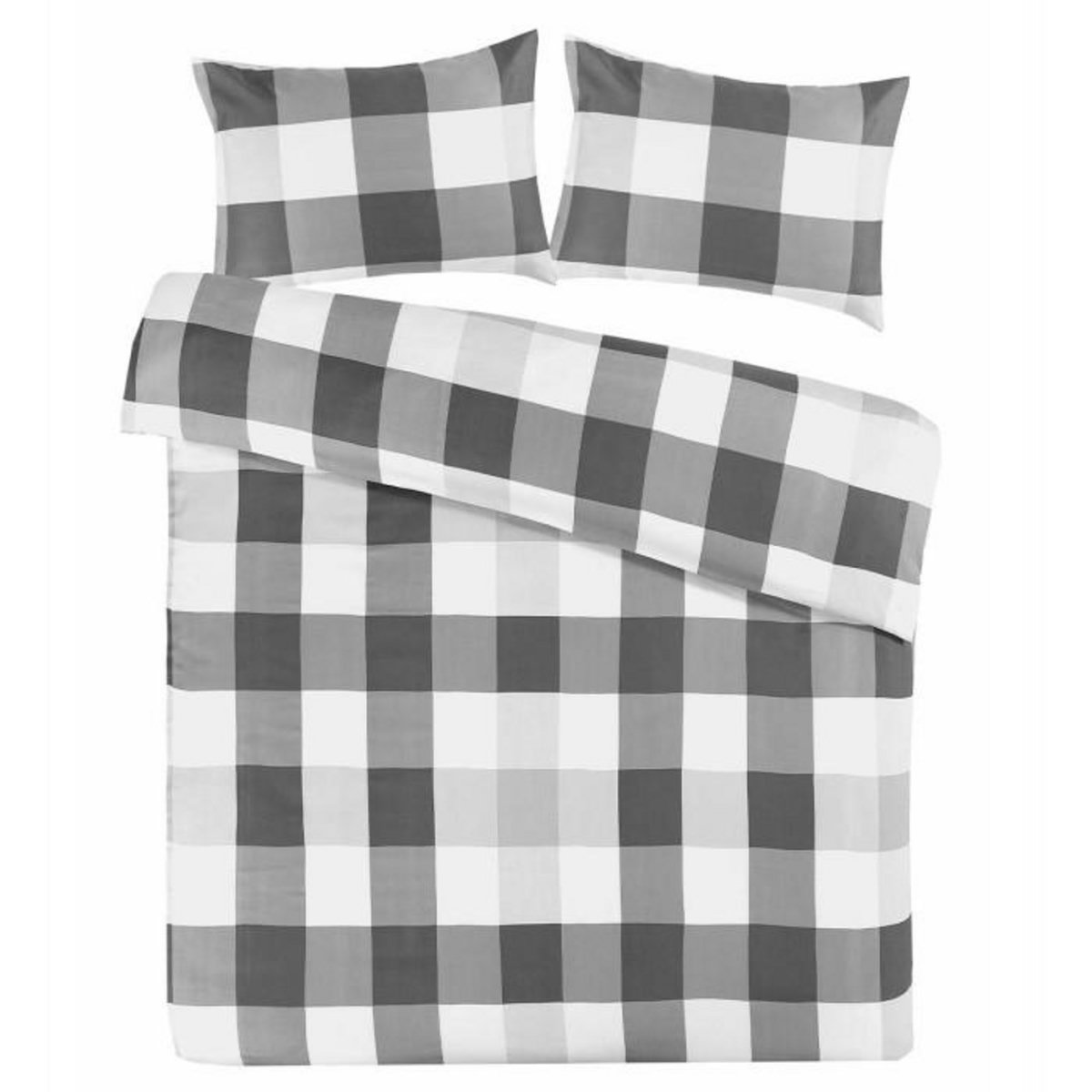 Paris Prix Parure de Lit 3 Pièces  Nevada  240x220cm Gris