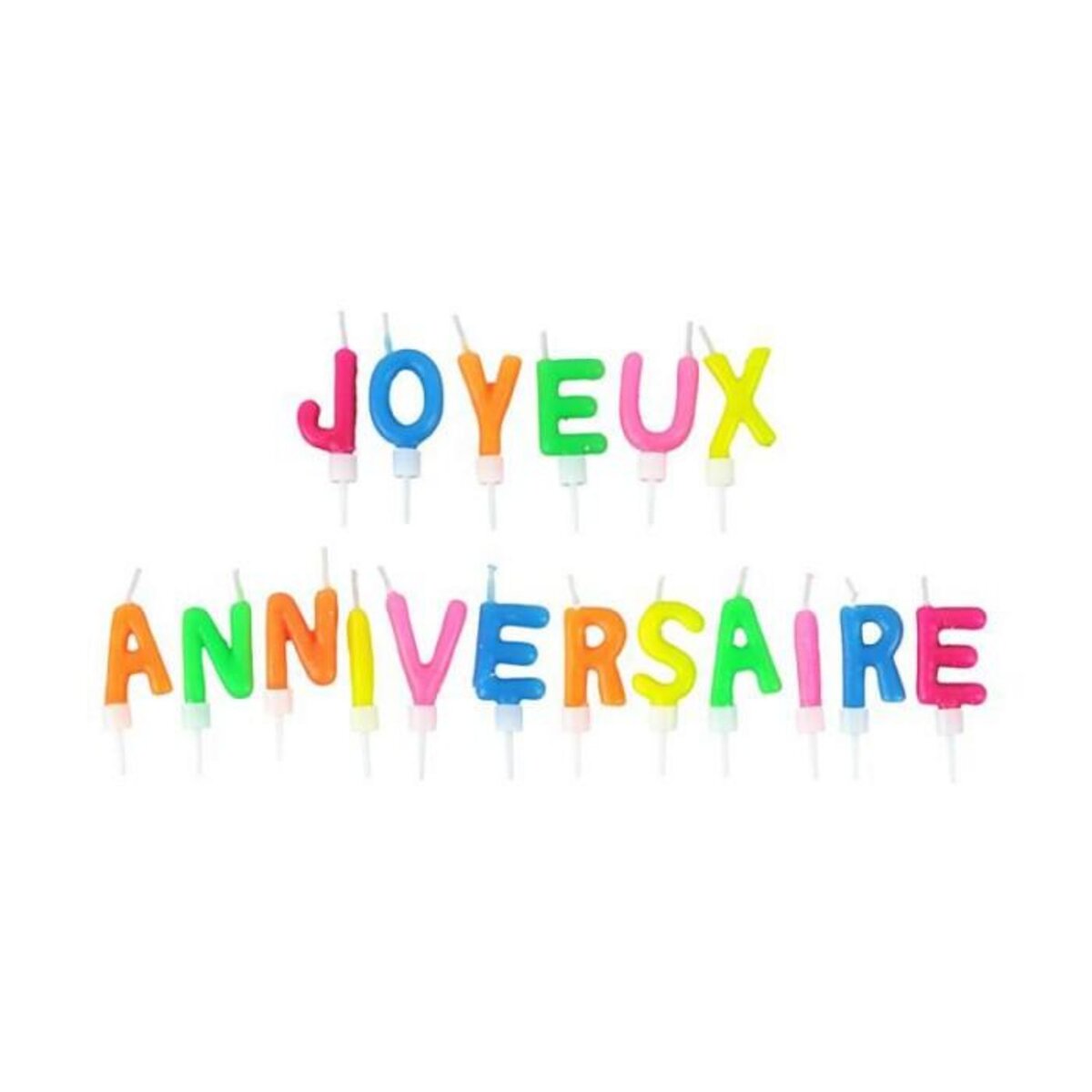 Paris Prix Bougie 18 Lettres  Anniversaire  4cm Multicolore