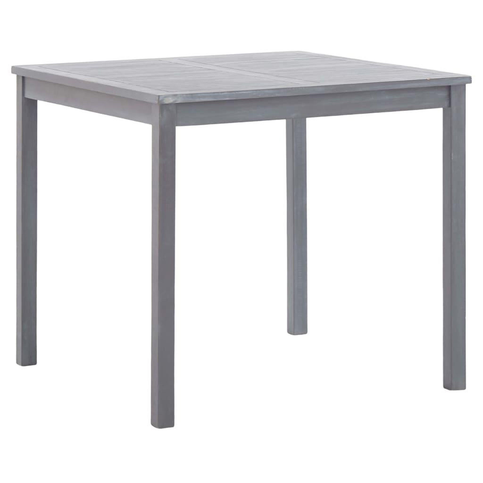 Voir la diapositive 2 : VIDAXL Ensemble a manger de jardin 5 pcs bois d'acacia massif gris