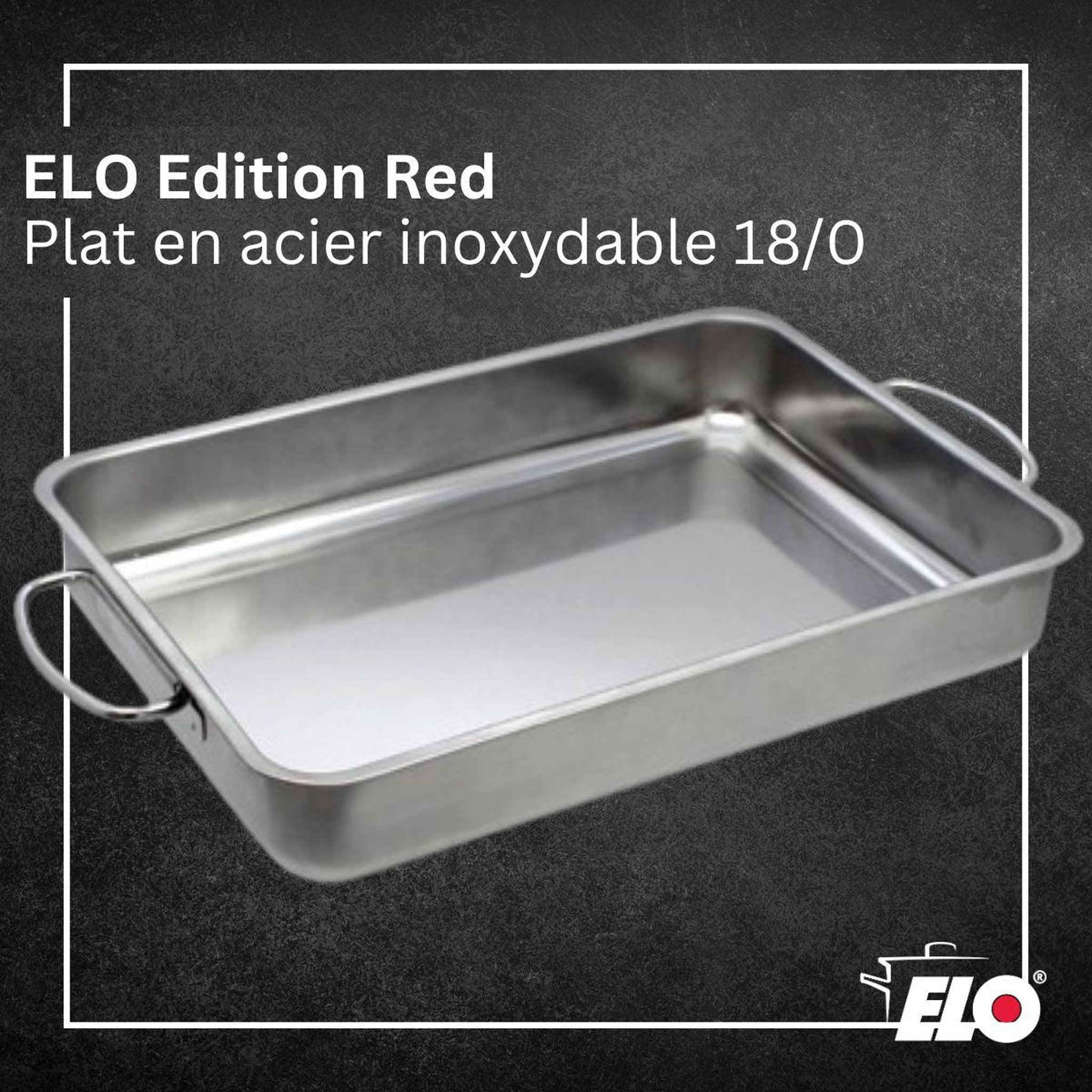 Voir la diapositive 3 : ELO Plat à four acier inoxydable elo edition red