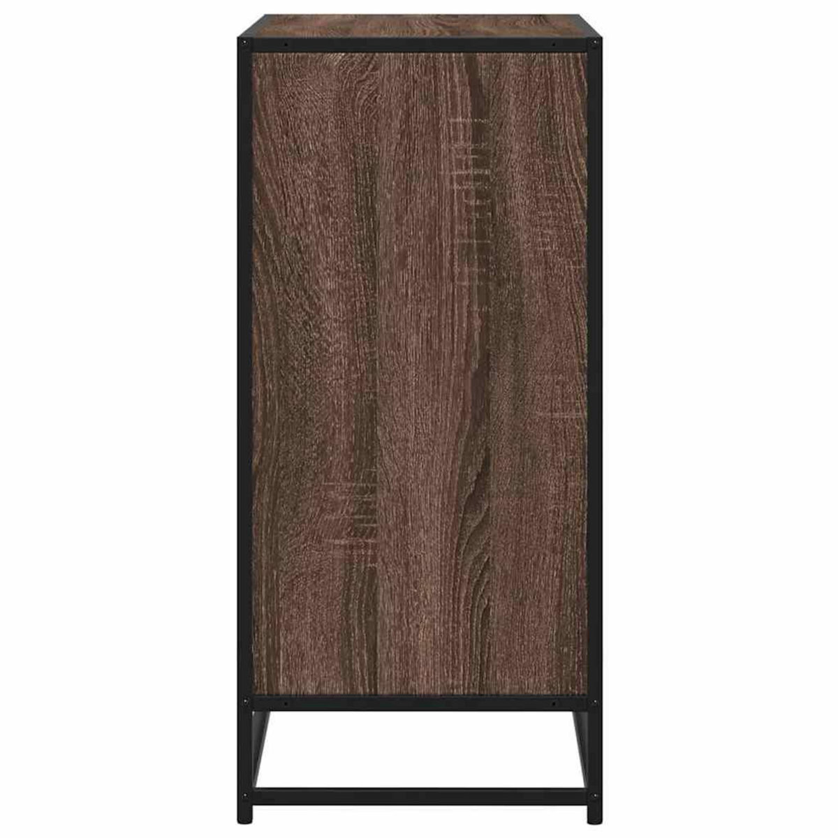 VIDAXL Buffet chene marron 68x35x76 cm bois d'ingenierie et metal