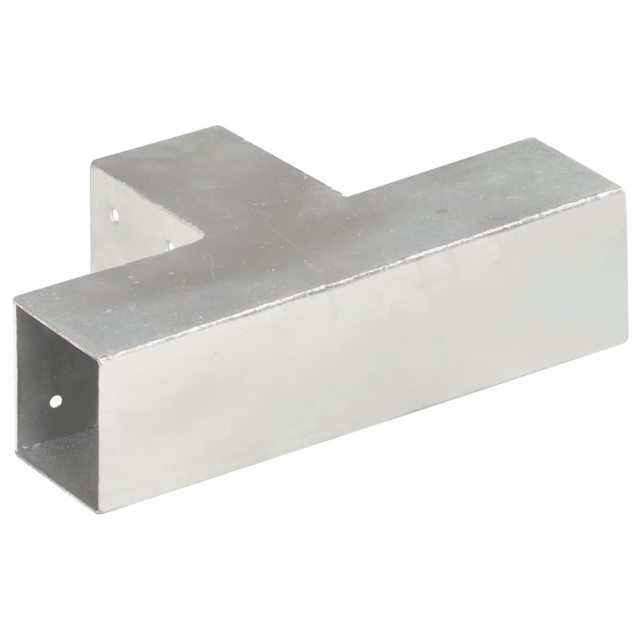 Voir la diapositive 3 : VIDAXL Connecteur de poteau Forme en T Metal galvanise 71x71 mm