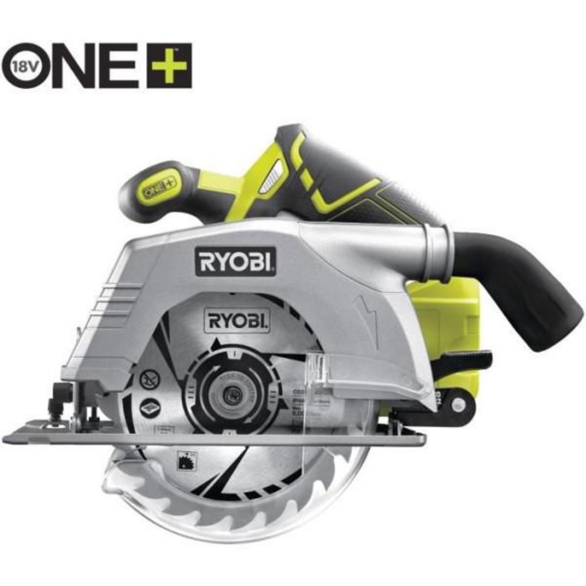 Ryobi RYOBI - Scie circulaire 18V ONE+ - diam. 165 mm x 16 mm - 4 700 tr/min - Livrée avec 1 lame 24 dents - R18CS-0