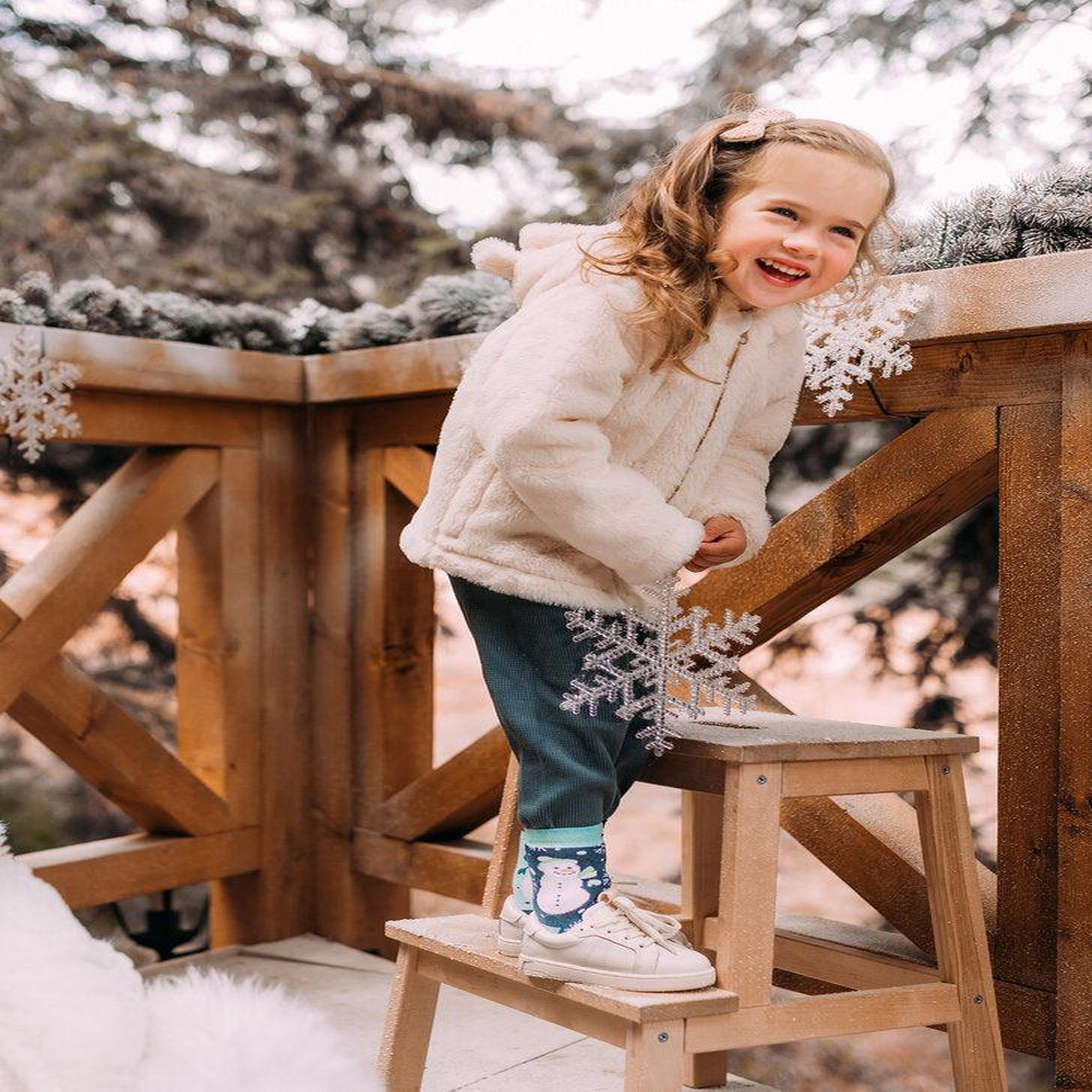 Voir la diapositive 3 : DEDOLES Chaussettes chaudes enfants bonhomme de neige joyeux