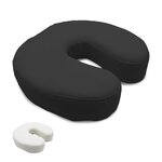 VIVEZEN Coussin, têtière 29,5 x 28 x 7 cm à scratch pour table de massage. Coloris disponibles : Blanc, Noir