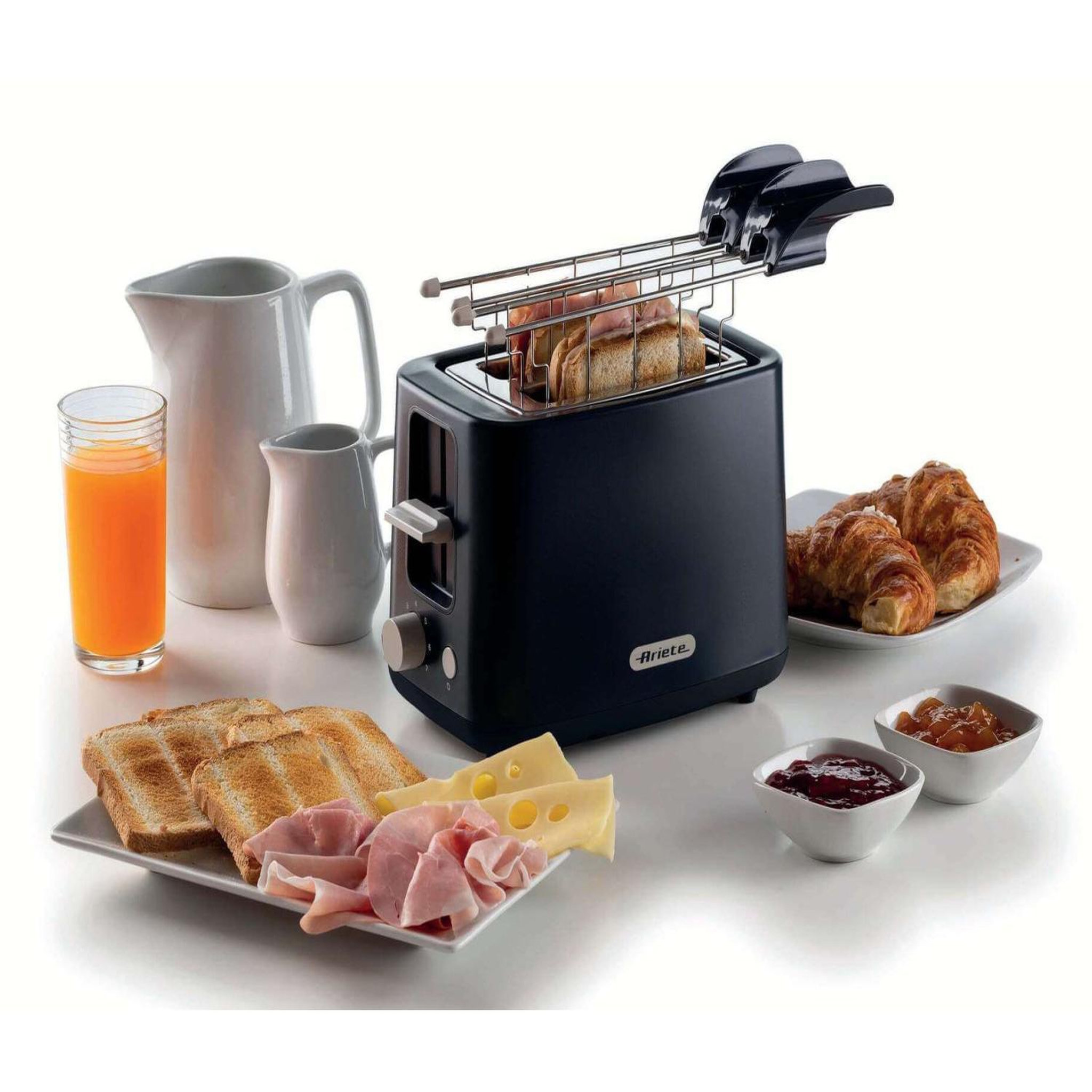 Voir la diapositive 3 : ARIETE Grille-pain pour petit-déjeuner ariete 0157 2 tranches