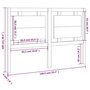 Voir la diapositive 6 : VIDAXL Tete de lit 140,5x4x100 cm Bois massif de pin