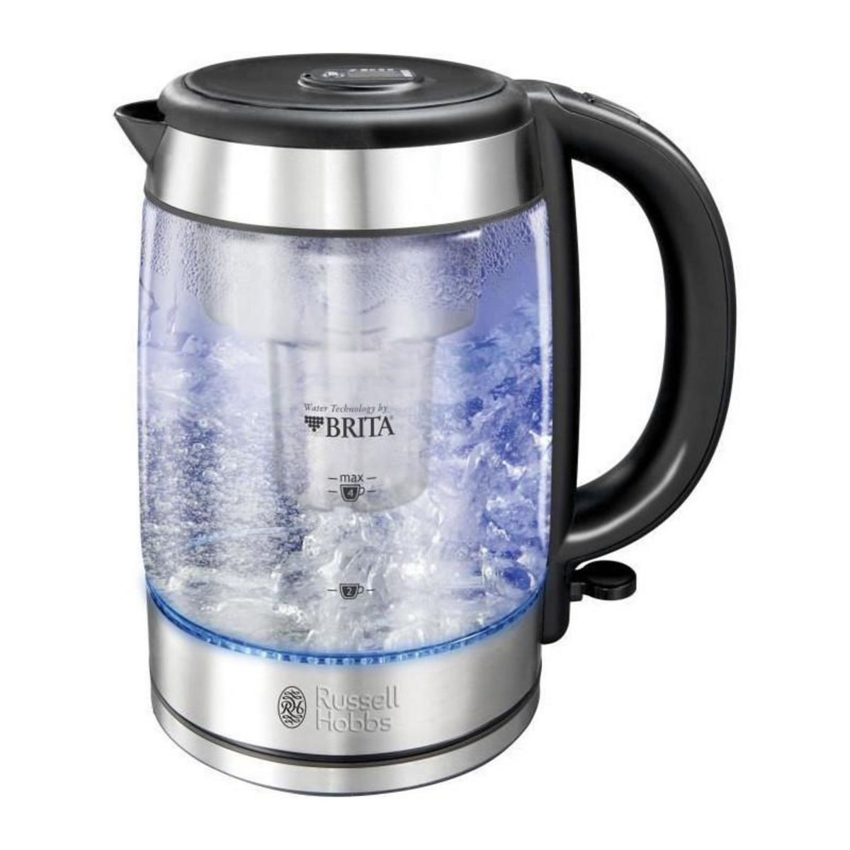Russell Hobbs RUSSELL HOBBS 20760-57 - Bouilloire Clarity en verre avec filtration BRITA - 1 L - 2200 W