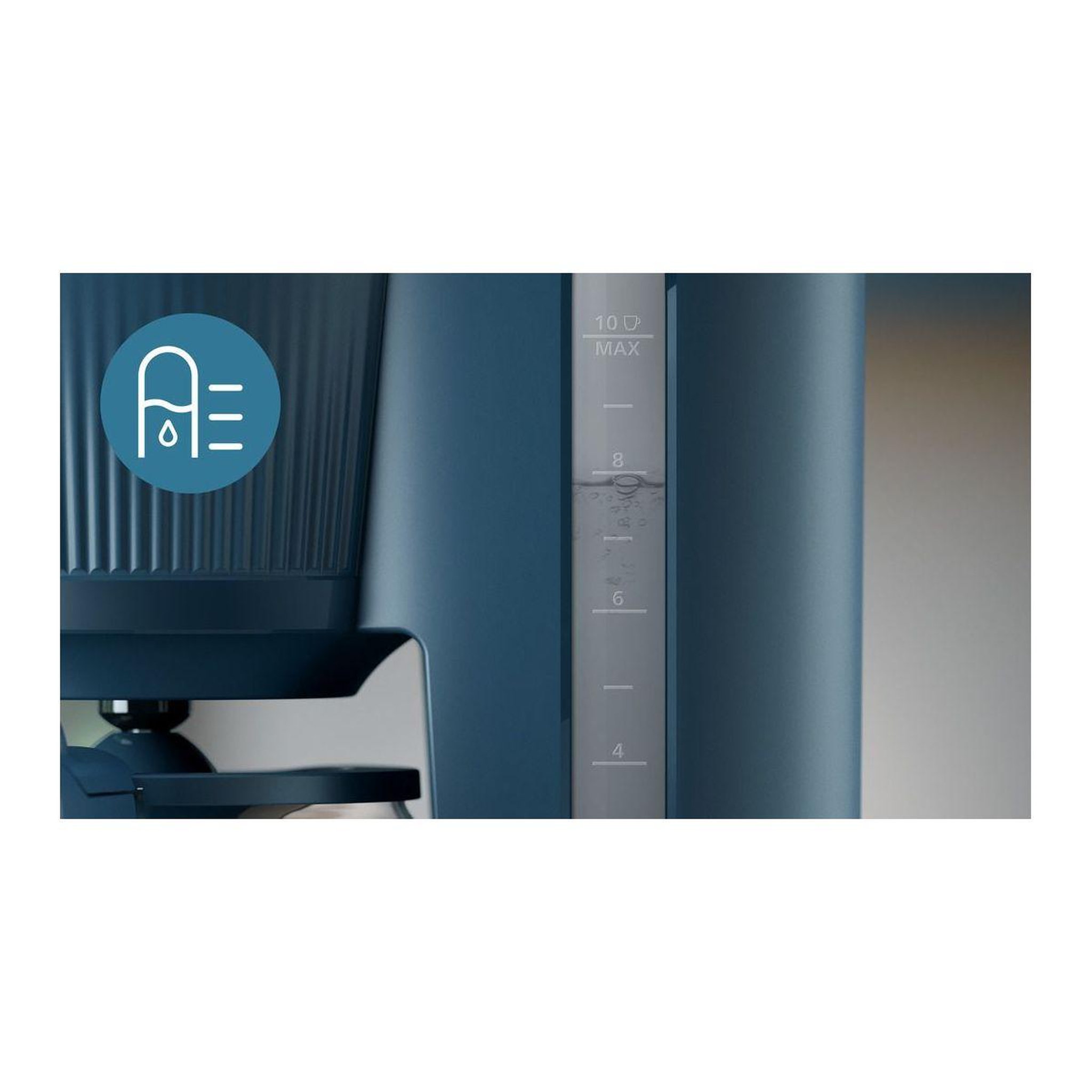 Voir la diapositive 5 : Philips Cafetière filtre hd7411/70 bleu