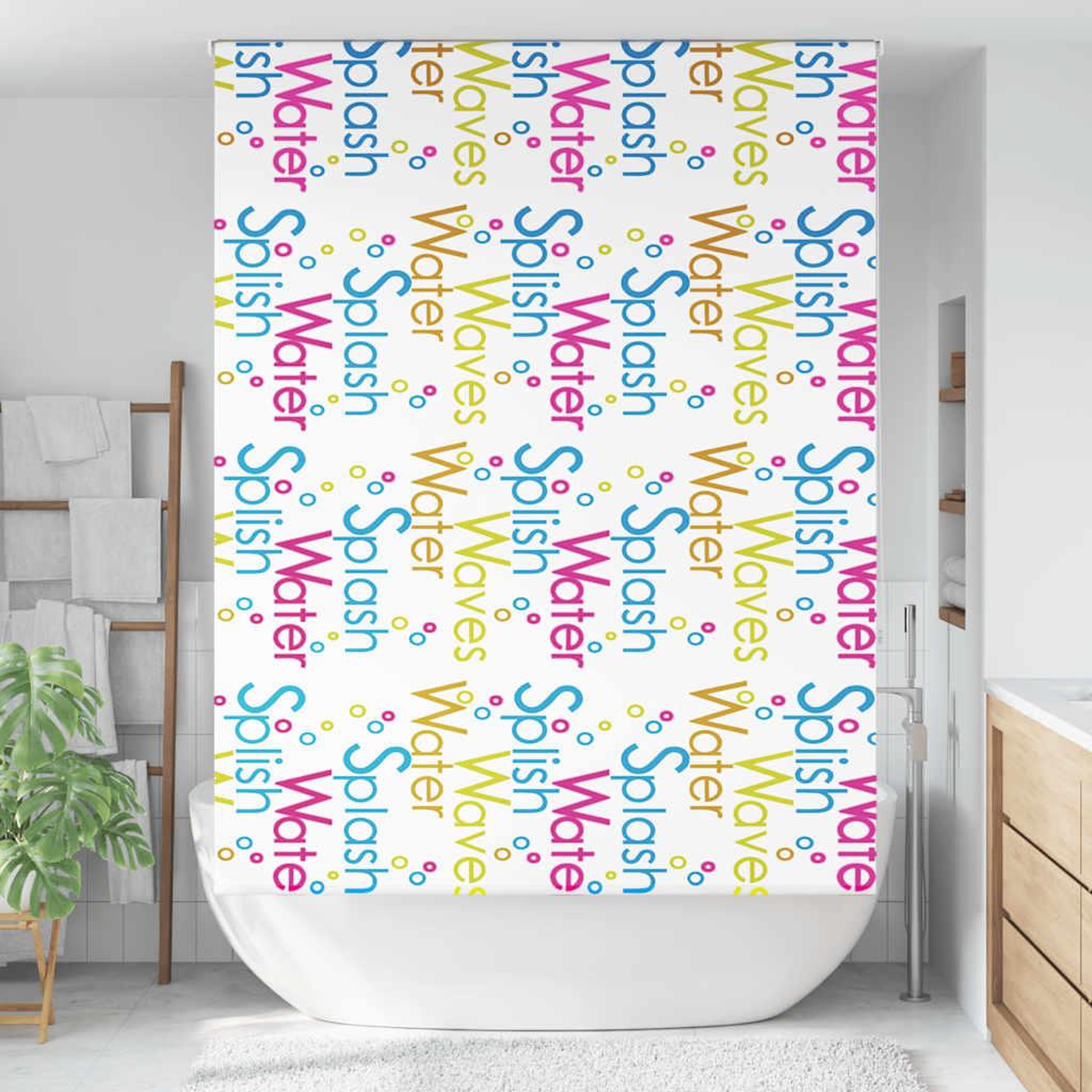 Voir la diapositive 2 : VIDAXL Store enrouleur de douche 160x240 cm largeur du tissu 156 cm