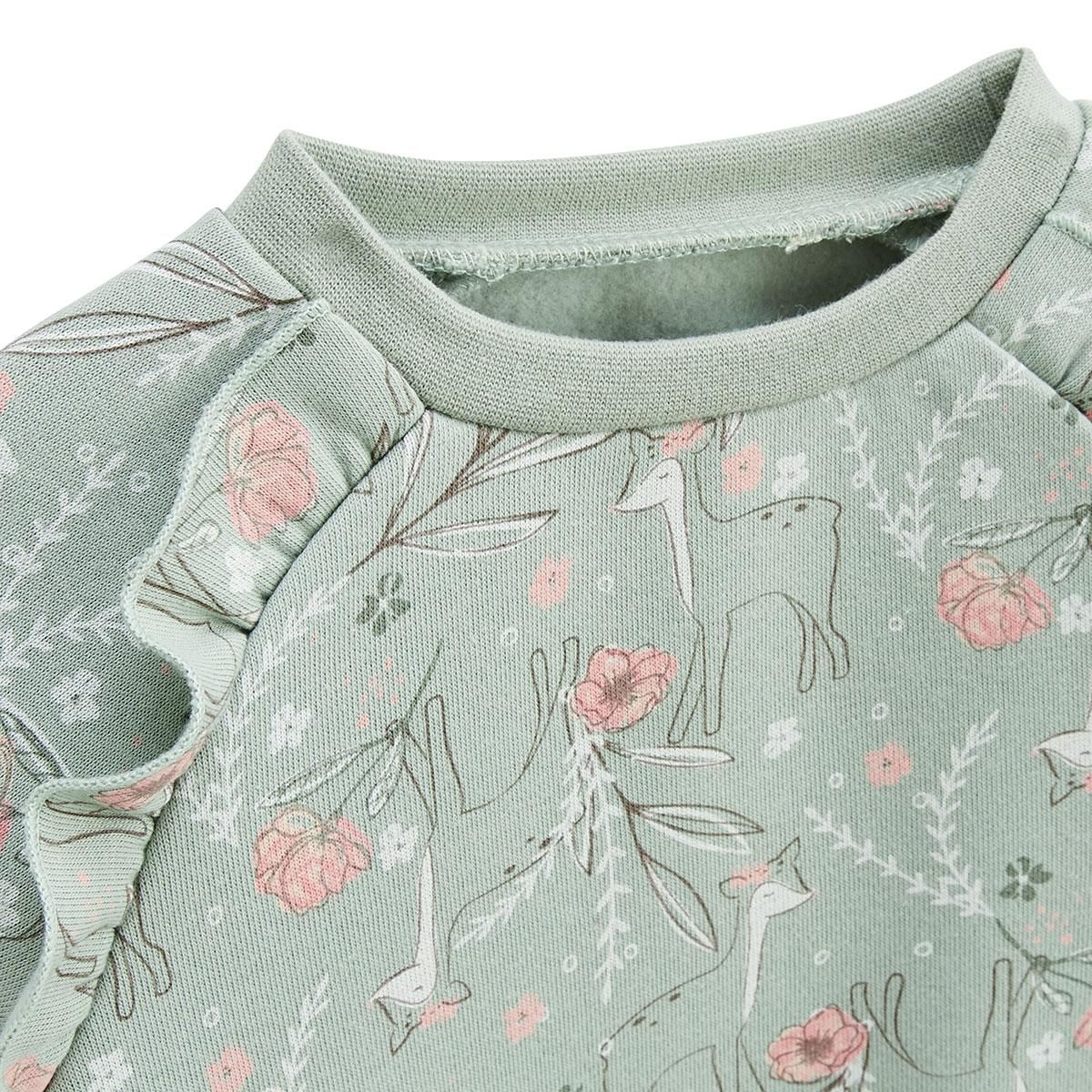 Petit Béguin Robe enfant en molleton Lison