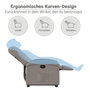 Voir la diapositive 6 : VIDAXL Fauteuil inclinable taupe tissu