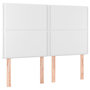 Voir la diapositive 2 : VIDAXL Tetes de lit 4 pcs Blanc 72x5x78/88 cm Similicuir