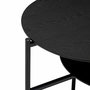 Voir la diapositive 2 : ATMOSPHERA Table Basse 2 Niveaux  Kemi  118cm Noir