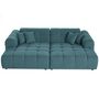 Voir la diapositive 3 : BEST MOBILIER Topaze - canapé d'angle déhoussable réversible 4 places en velours