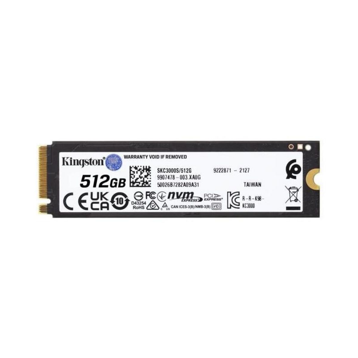Kingston KINGSTON - SSD Interne - KC3000 - 512Go - M.2 NVMe (SKC3000S/512G)