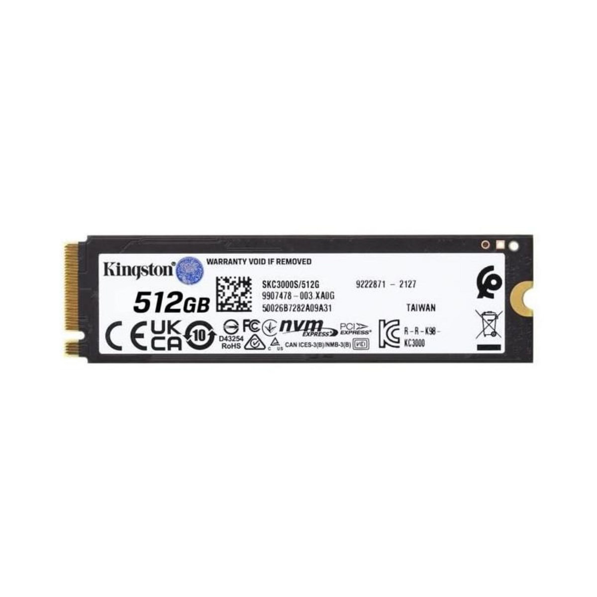 Kingston KINGSTON - SSD Interne - KC3000 - 512Go - M.2 NVMe (SKC3000S/512G)