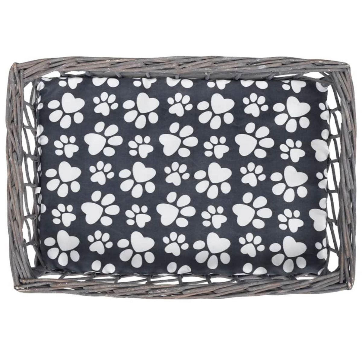 VIDAXL Arbre/maison/lit a chat avec coussin Saule Carre