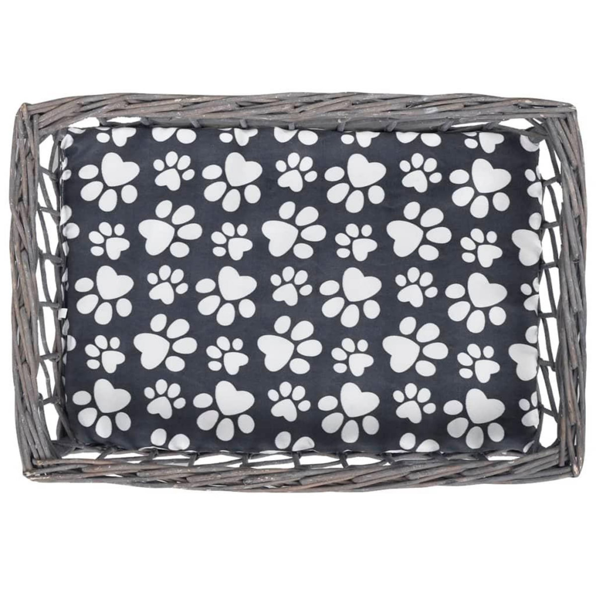 VIDAXL Arbre/maison/lit a chat avec coussin Saule Carre