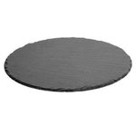 SECRET DE GOURMET Assiette de Présentation  Ardoise  32cm Gris