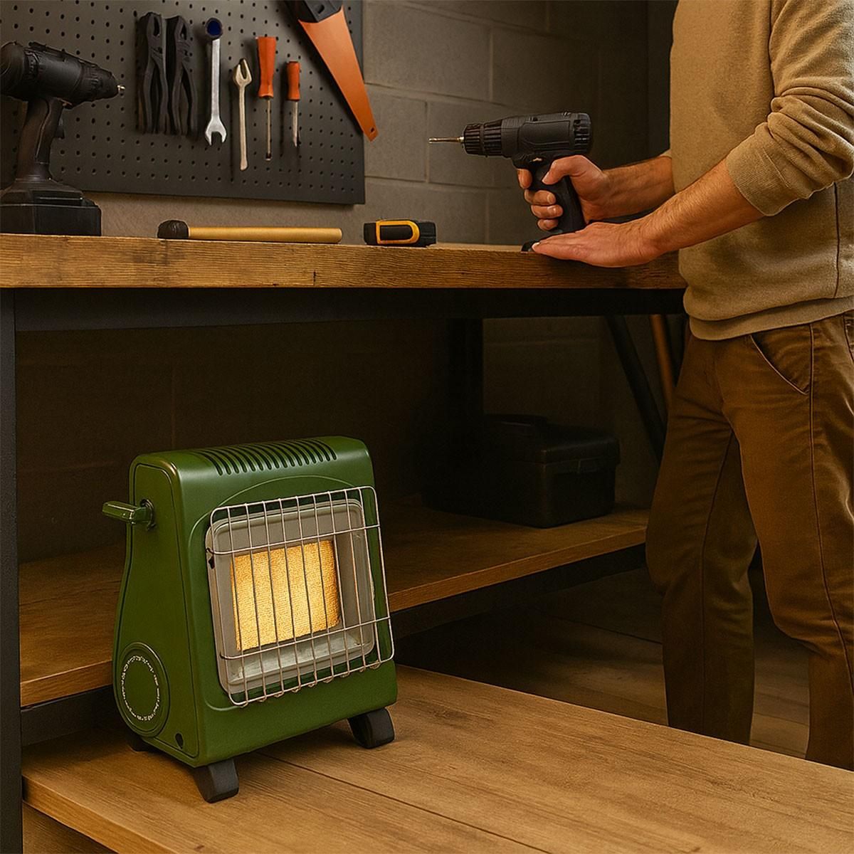 ALPENTECH Chauffage à gaz 1700W Céramique + 28 cartouches gaz - Sécurité thermocouple ODS ALPEN CAMPING